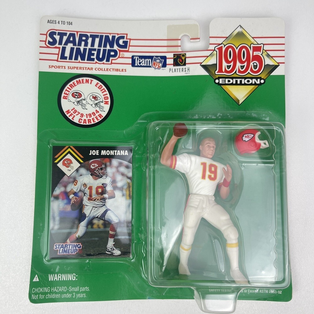 1995‎ Kenner Starting Lineup JOE MONTANA Retirement Edition Kansas City Chiefs
